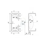 ขนาดเหล็กตัวซี - ay contento