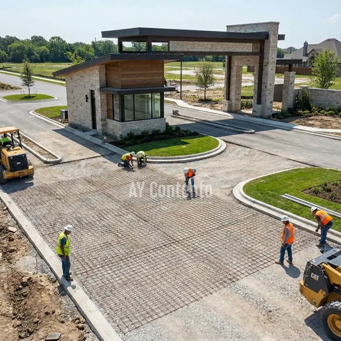 ไวร์เมช 7 มิล ปูถนนโครงการหมู่บ้านจัดสรร เหล็กเสริมคอนกรีตทำถนน รับแรงสั่นสะเทือนได้ดี