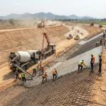 ตะแกรงเหล็กไวร์เมช 11 มิล ปูลาดตลิ่งคลองส่งน้ำและเขื่อน งานสเปคกรมชลประทาน