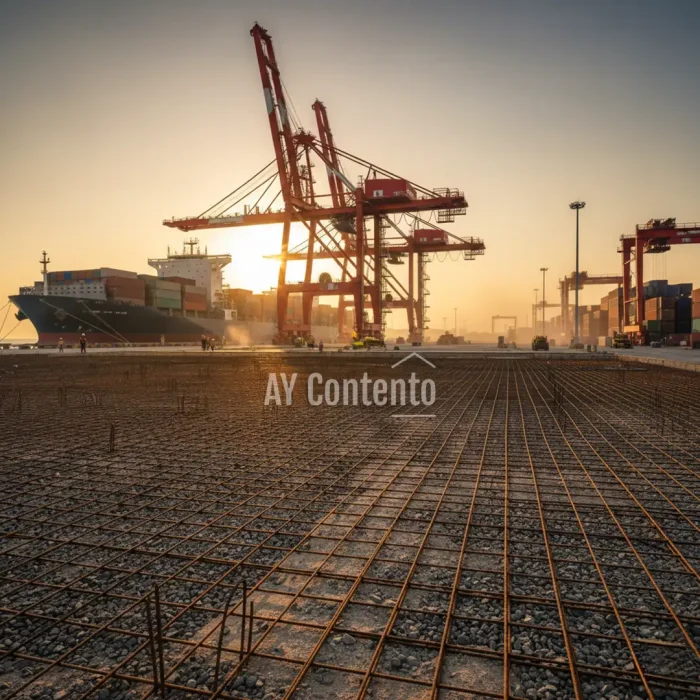 12 mm wire mesh is used for flooring in deep-sea ports and container yards, supporting the weight of cranes and heavy trucks.