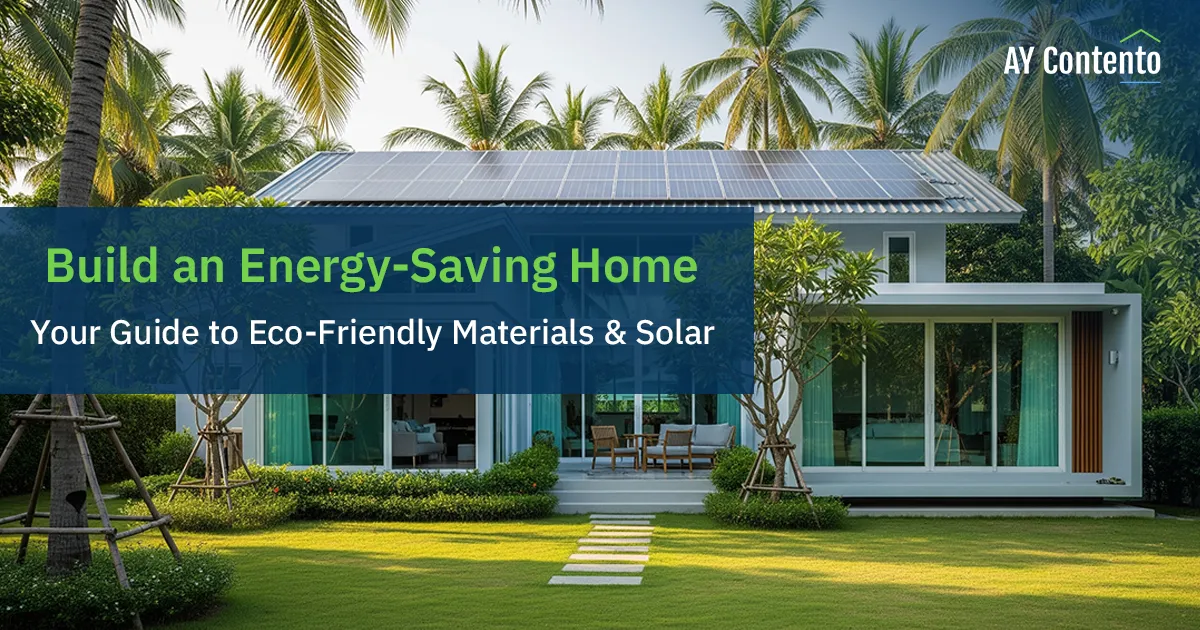 Build a Cool, Energy-Saving Home: Your Guide to Eco-Friendly Materials & Solar